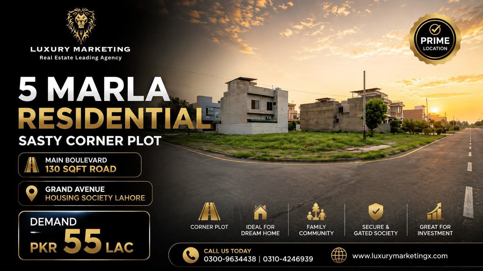 5 Marla Corner Plot